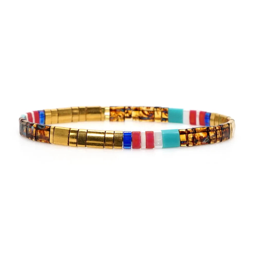 Bohemia Beads Bracelet for Women Girls Elastic Bracelets