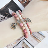 Bohemia Women Bracelet Multilayer Beads Stone Bracelet Tree Yoga Pendant