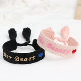 Bohemia Embroidery Love Heart Couple Bracelet Tassel Jewelry