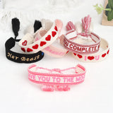 Bohemia Embroidery Love Heart Couple Bracelet Tassel Jewelry