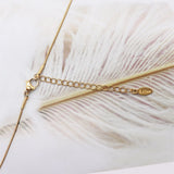 Bohemia Cross Pendant Necklace Choker for Women Stainless Steel Jewelry