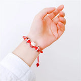 Bohemia Lucky Cat Ceramic Beads Bracelet Carp Flags Red Rope Bangle Jewelry