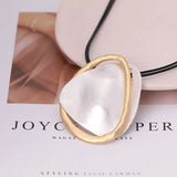Bohemia Double Layer Triangle Circle Pendant Necklaces Punk Jewelry