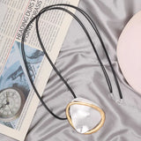 Bohemia Double Layer Triangle Circle Pendant Necklaces Punk Jewelry