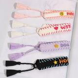 Bohemia Embroidery Four-Leaf Lucky Letter Bracelet For Women