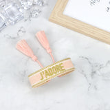 Bohemia Embroidery Woven Tassel Bracelet Adjustable Rope Braided Bracelet