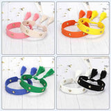 Bohemia Embroidery Woven Tassel Bracelets for Women Adjustable Rope