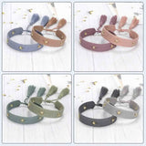 Bohemia Embroidery Woven Tassel Bracelets for Women Adjustable Rope