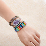 Bohemia Exotic Leather Wrap Bracelets