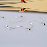 Sterling Silver Snake Chain Anklet Bracelet for Women