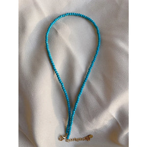 Bohemia Turquoise Beaded Necklace for Women - Hand-made Nature Stone Jewelry