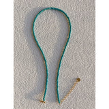 Bohemia Turquoise Beaded Necklace for Women - Hand-made Nature Stone Jewelry