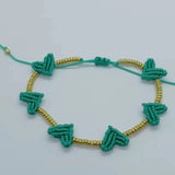Bohemia Braid Bangle Macrame Bracelet Women Boho Heart Pulseras Jewelry