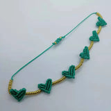 Bohemia Braid Bangle Macrame Bracelet Women Boho Heart Pulseras Jewelry