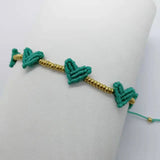 Bohemia Braid Bangle Macrame Bracelet Women Boho Heart Pulseras Jewelry