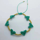 Bohemia Braid Bangle Macrame Bracelet Women Boho Heart Pulseras Jewelry