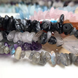 Bohemia Healing Jewelry Necklace Natural Gravel Stone Agate Chips Beaded Choker