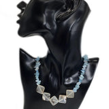 Bohemia Healing Jewelry Necklace Natural Gravel Stone Agate Chips Beaded Choker