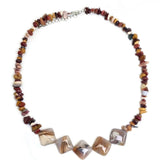 Bohemia Healing Jewelry Necklace Natural Gravel Stone Agate Chips Beaded Choker