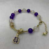 Bohemia Lady 8mm Crystal Jades Beads Bracelet Pendant Chain Jewelry