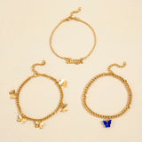 Bohemia Layered Foot Chain Anklet Set Women Beach Anklet Jewelry