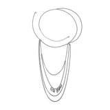 Bohemia Metal Multilayer Tassel Leaf Shoulder Chain Necklace