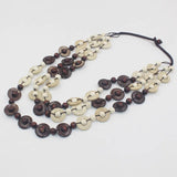 Bohemia Multi-Layer Wood Bead Coconut Shell Necklace