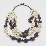 Bohemia Multi-Layer Wood Bead Coconut Shell Necklace