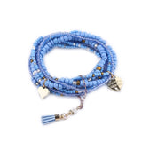 Bohemia Multilayer Double Love Heart Bracelet & Bangle For Women