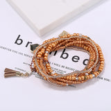 Bohemia Multilayer Double Love Heart Bracelet & Bangle For Women