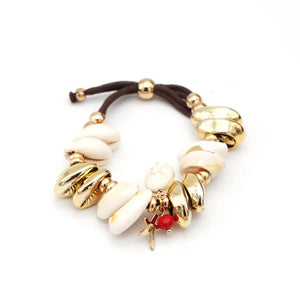 Boho Cowrie Shell Bracelet for Women Beach Jewelry