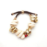 Boho Cowrie Shell Bracelet for Women Beach Jewelry