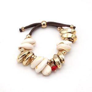 Boho Cowrie Shell Bracelet for Women Beach Jewelry