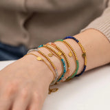 Bohemia Stone Bracelet Double Layer Ladies Beads Jewelry Gift