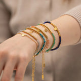 Bohemia Stone Bracelet Double Layer Ladies Beads Jewelry Gift