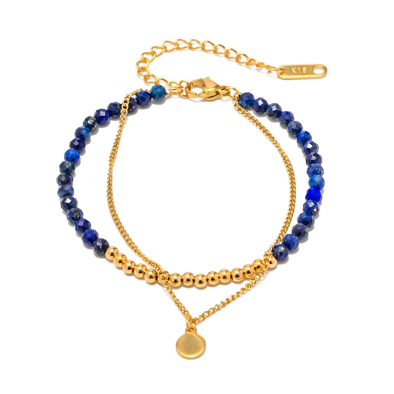 Bohemia Stone Bracelet Double Layer Ladies Beads Jewelry Gift