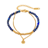 Bohemia Stone Bracelet Double Layer Ladies Beads Jewelry Gift