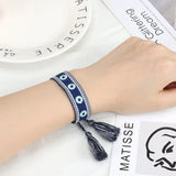Bohemia Weave Tassel Bracelet Lucky Eye Heart Star Graphic Jewelry