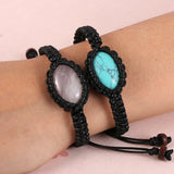 Bohemia Hilo Wrap Opal Turquoise Quartz Charm Bracelet