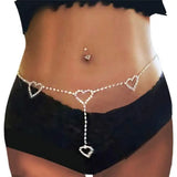 Bohemia Rhinestone Waist Chain Crystal Body Jewelry for Women