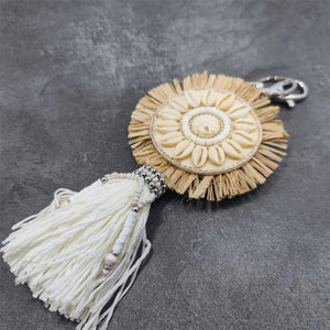 Bohemia Stone Tassel Keychain Bag Charm Women's Boho Jewelry Keyring
