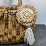 Bohemia Stone Tassel Keychain Bag Charm Women's Boho Jewelry Keyring