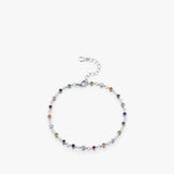 Bohemia Style Charm Chain Bracelet 925 Silver