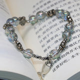 Bohemia Style Women Beaded Bracelet Crystal Round Beads Fish Flower Jewelry
