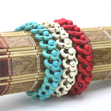 Bohemia Style Turquoise Charm Bracelet Natural Stone Jewelry Gift