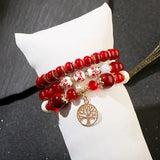 Bohemia Summer Tree Of Life Pendents Bracelet Femme