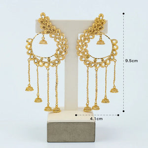 Bohemia Tassel Earrings Italian Plated Twist Hoop Earrings for Women