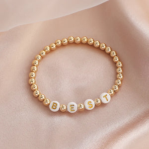 Bohemia Women Bracelet Acrylic Letter Breslet for Girls Jewelry