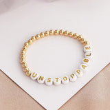 Bohemia Women Bracelet Acrylic Letter Breslet for Girls Jewelry