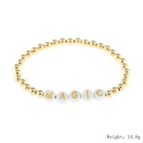 Bohemia Women Bracelet Acrylic Letter Breslet for Girls Jewelry
